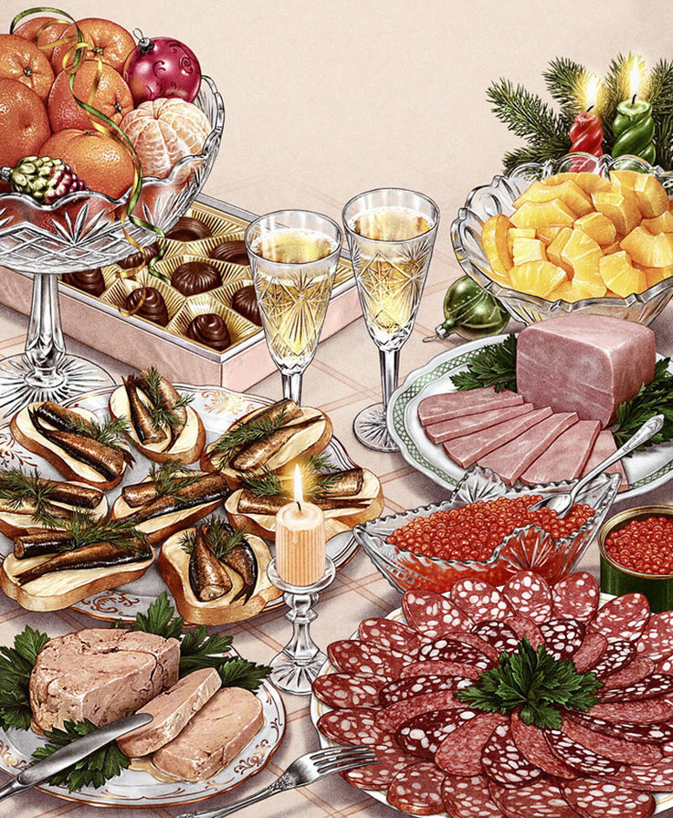Список продуктов на Новый год 2021. Ничего не забыть!